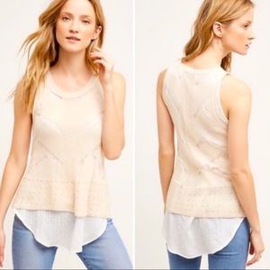 Sunday in Brooklyn layered tank, size S, EUC